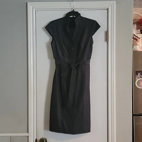 knee length dresses for ladies Blue B Womens Black Denim Dress main image 1